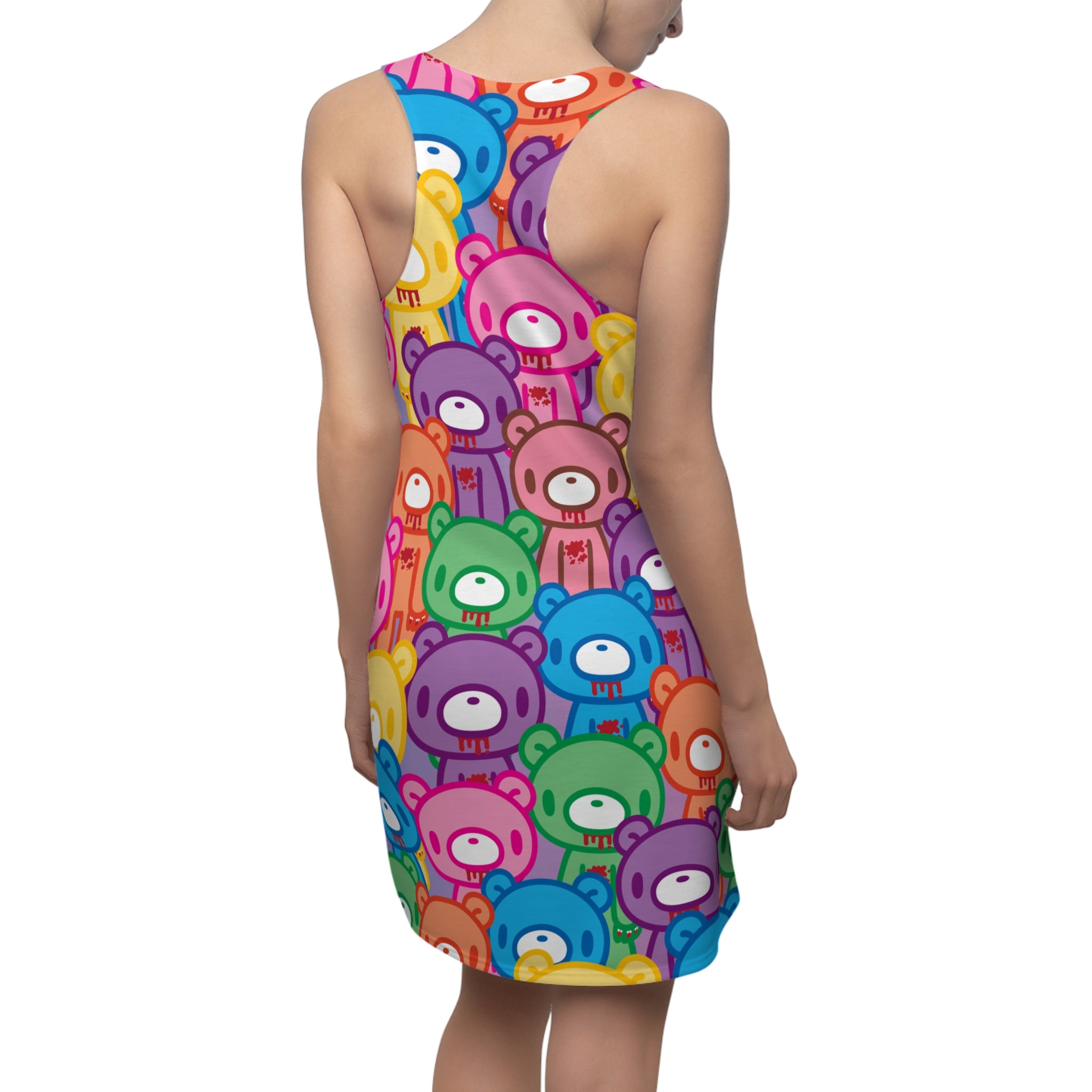 Gloomy Bear "Rainbow Dreams" Women's Cut & Sew Racerback Dress